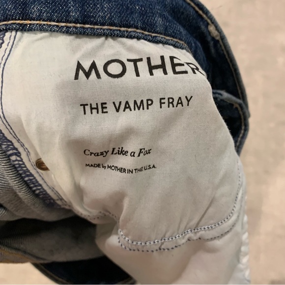 MOTHER Denim The Vamp Fray Crazy Like A Fox Distressed Jeans - Picture 10 of 12